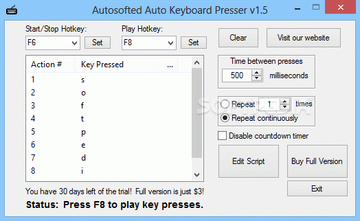 Autosofted Auto Keyboard Presser Crack + License Key (Updated)