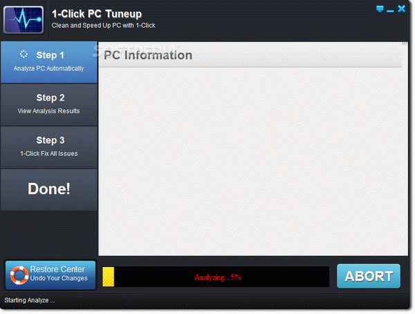 1-Click PC Tuneup Crack + Activation Code Updated