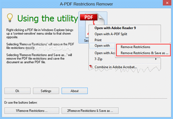 A-PDF Restrictions Remover Crack + Serial Key Updated