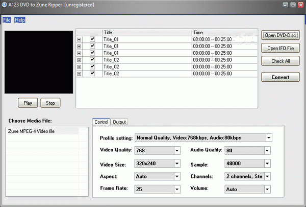 A123 DVD to Zune Ripper Crack With Serial Key