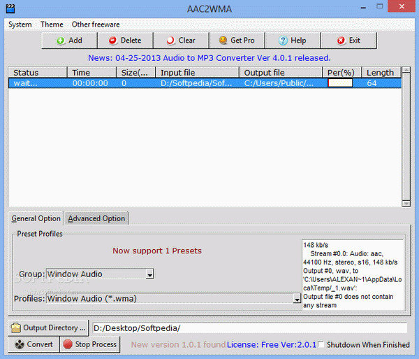 AAC2WMA Crack + Serial Number