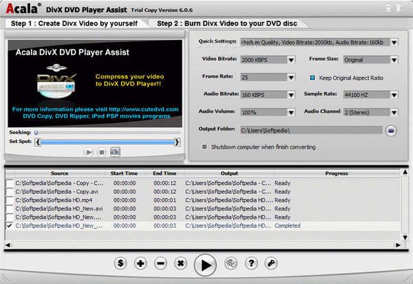 Acala DivX DVD Player Assist Crack + License Key