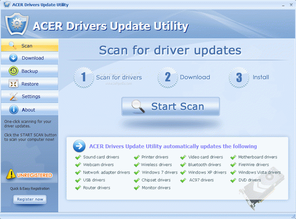 Acer Drivers Update Utility Crack & Serial Number