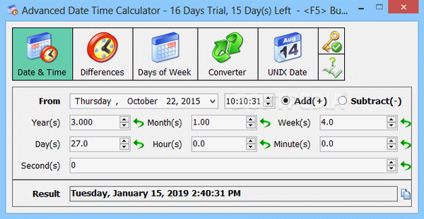 Advanced Date Time Calculator Crack + Activation Code