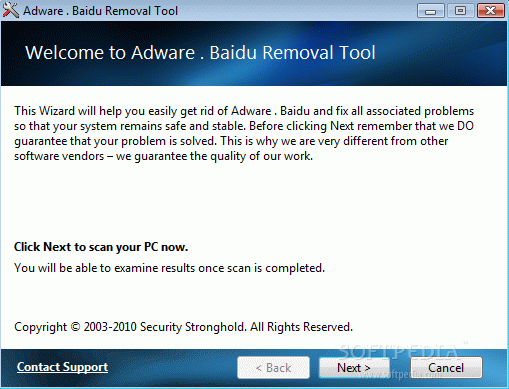 Adware . Baidu Removal Tool Crack + Activator