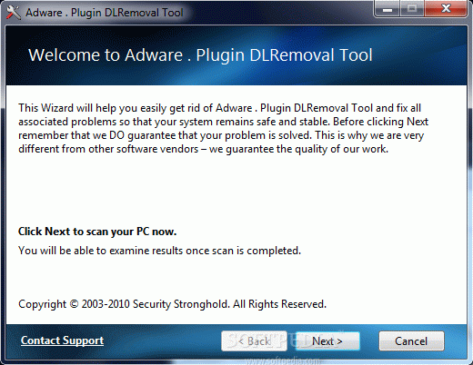 Adware . Plugin DLRemoval Tool Crack With Serial Key