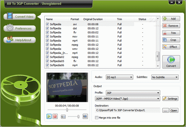ALL To 3GP Converter Serial Number Full Version