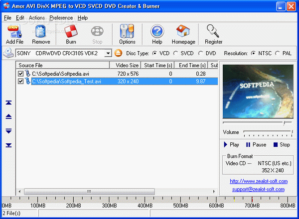 Amor AVI DivX MPEG to VCD SVCD DVD Creator & Burner Crack With Activation Code Latest