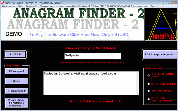 Anagram Finder Serial Number Full Version