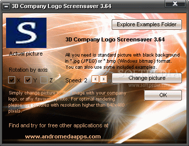 Andromeda 3D Company Logo Screensaver Crack + Serial Key