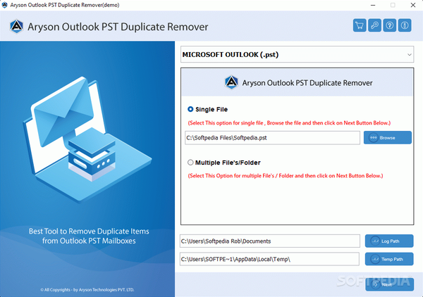 Aryson Outlook PST Duplicate Remover Crack Plus Keygen