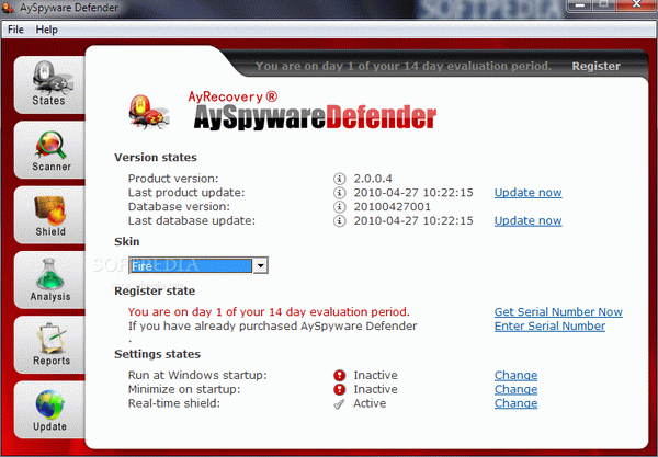 AySpyware Defender Crack + Serial Number Updated
