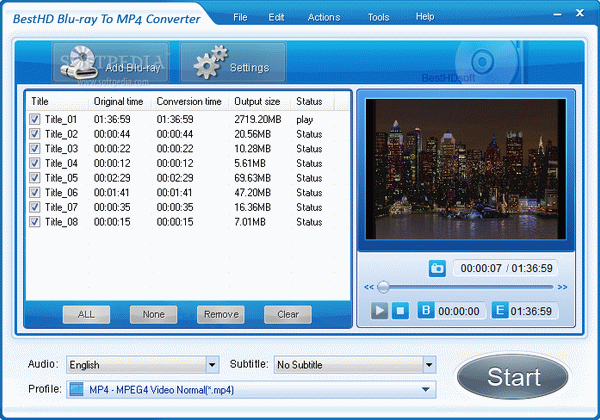 BestHD Blu-Ray to MP4 Converter Crack + Serial Number Download