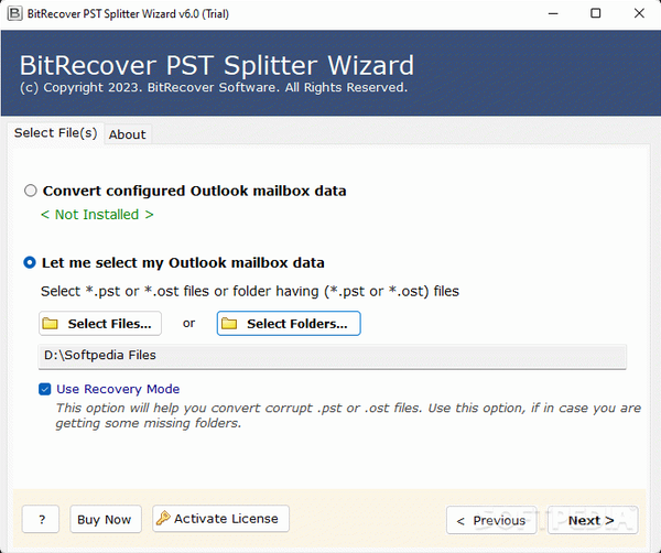 BitRecover PST Splitter Wizard Crack + Keygen Download 2024