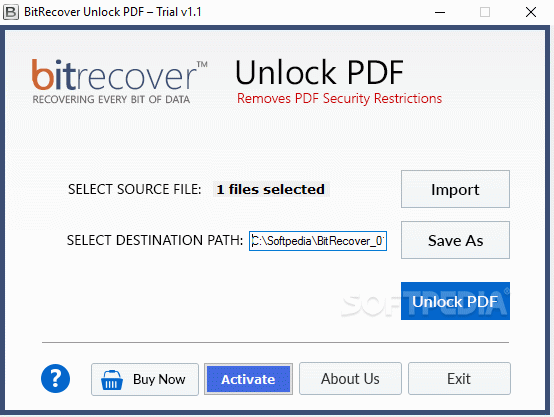 BitRecover Unlock PDF Crack + Activation Code Download
