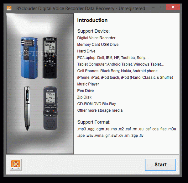 BYclouder Digital Voice Recorder Data Recovery Crack + Serial Number Download 2024