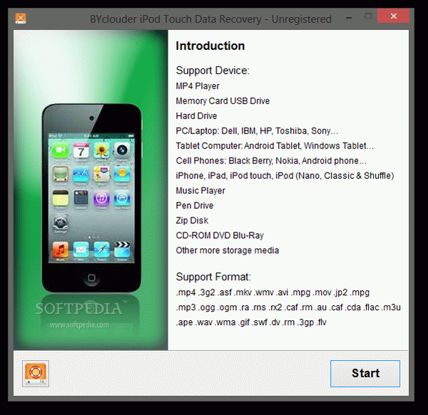 BYclouder iPod Touch Data Recovery Crack + Serial Key Updated