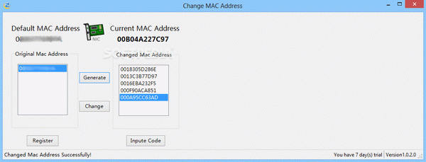 Change MAC Address Activation Code Full Version