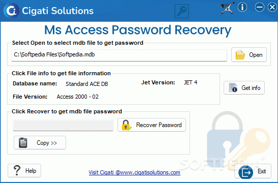 Cigati MS Access Password Recovery Crack Plus Keygen