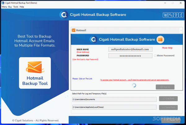 Cigati Hotmail Backup Tool Crack Full Version