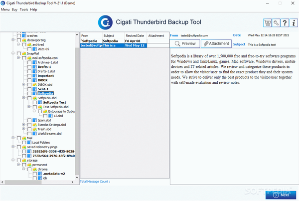 Cigati Thunderbird Backup Tool Crack With Keygen 2024