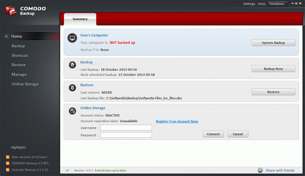 Comodo BackUp Crack With Serial Number