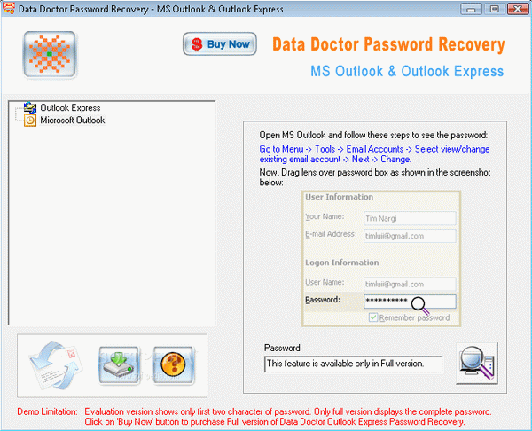 Data Doctor Password Recovery - MS Outlook & Outlook Express [DISCOUNT: 20% OFF!] Crack With Activator Latest