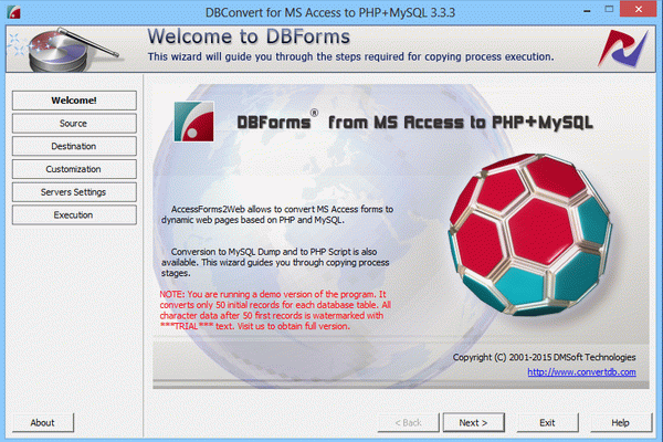 DBConvert for MS Access to PHP + MySQL Crack + Activator Download