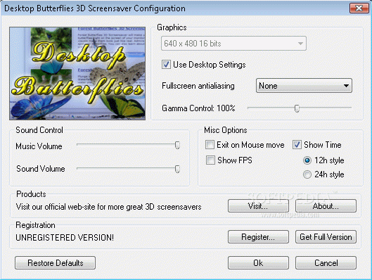 Desktop Butterfly 3D Screensaver Crack + License Key