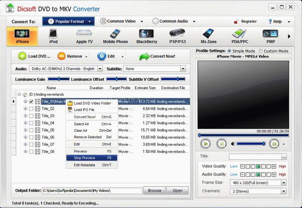Dicsoft DVD to MKV Converter Crack + Activator Download 2024