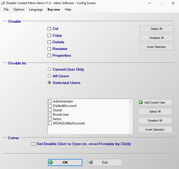 Disable Context Menu Items Crack + Serial Key Download
