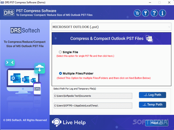 DRS PST Compress Tool Crack + Serial Number Download