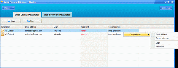 Email Password Recovery Master Crack + Serial Number