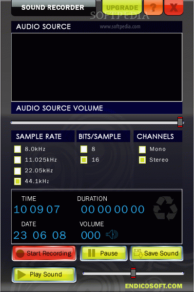Endico Sound Recorder Serial Key Full Version