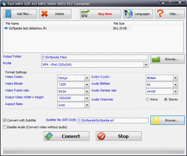 Fast MP4 3GP AVI MPG WMV RM MOV FLV Converter Crack + Serial Number Download 2024