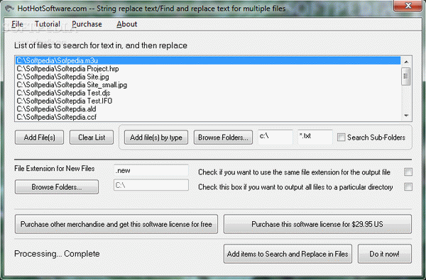 Find and replace text for multiple files Crack & License Key