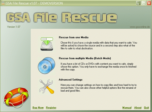 GSA File Rescue Crack & License Key
