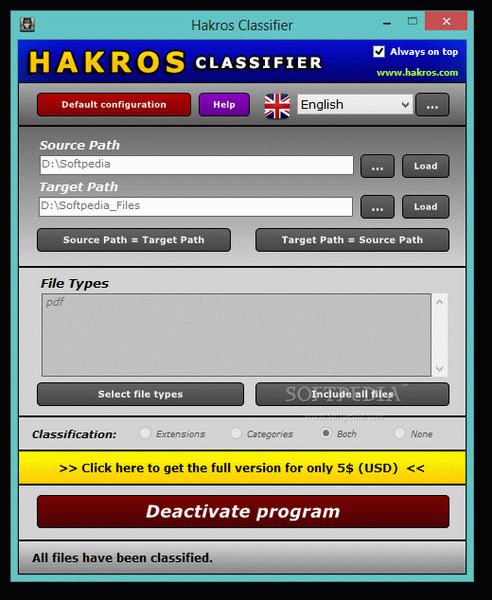 Hakros Classifier Crack Plus Activation Code