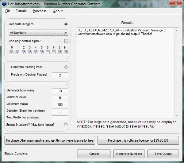 HotHotSoftware Random Number Generator Crack + License Key Download