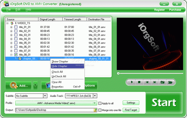 iOrgSoft DVD to AMV Converter Crack + Activation Code