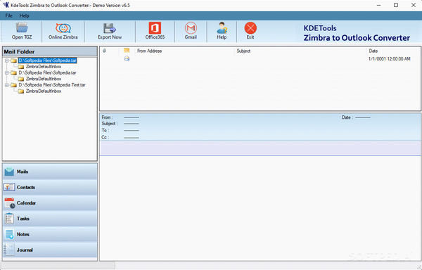 KDETools Zimbra to Outlook Converter Crack With License Key Latest
