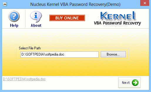 Kernel VBA Password Recovery Activator Full Version