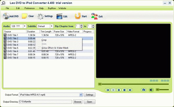Leo DVD to iPod Converter Activation Code Full Version