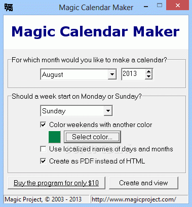 Magic Calendar Maker Crack With Activation Code Latest