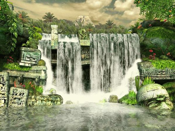 Mayan Waterfall 3D Screensaver Crack With Serial Number