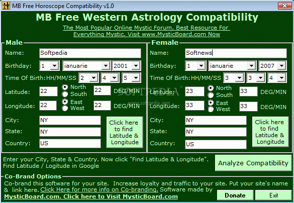 MB Free Horoscope Compatibility Crack & License Key