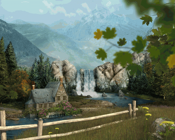 Mountain Waterfall 3D Screensaver Crack + Serial Number