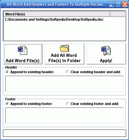 MS Word Add Headers and Footers To Multiple Documents Software Crack + Serial Number Updated