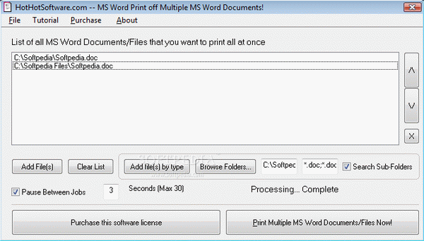 MS Word Print Off Multiple MS Word Documents Crack + Serial Number Download