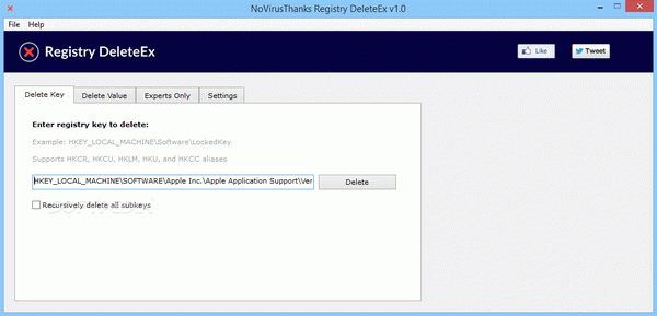 NoVirusThanks Registry DeleteEx Crack + Serial Key Updated